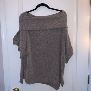 Altar’d state small off the shoulder flowy top in mixed neutrals for sale